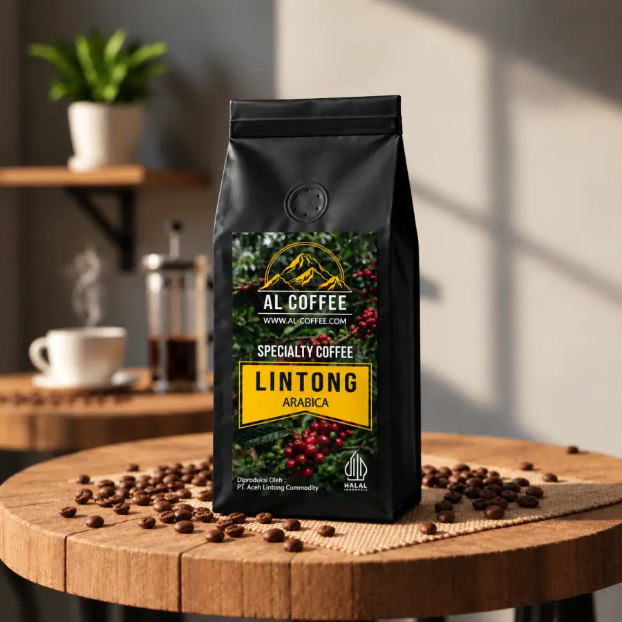 Kopi Specialty Arabica  Lintong 250gr Ground/Roasted Beans Al Coffee - Bubuk Halus